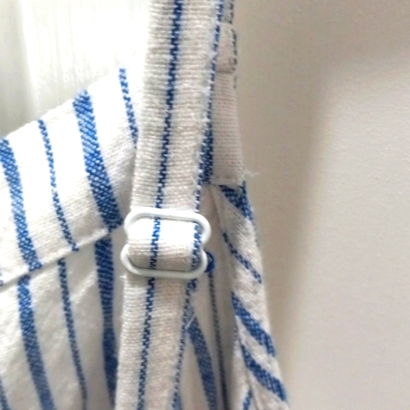 Old Navy, Jumpsuit Blue/WhiteSz Small,adj straps, Linen Rayon, sz S LAST CHANCE - Picture 9 of 11
